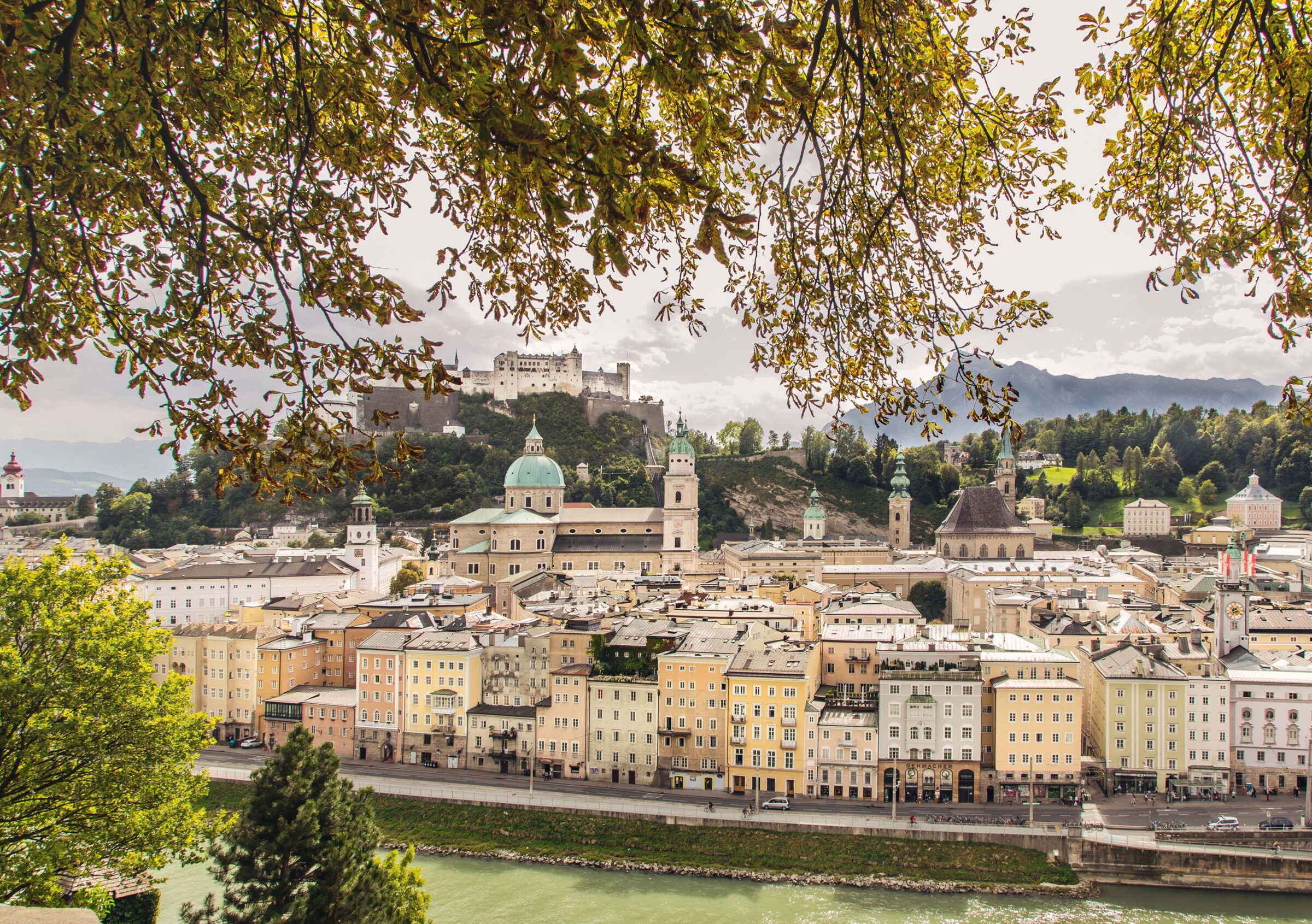 Panorama Ansicht von der Salzburger Altstadt