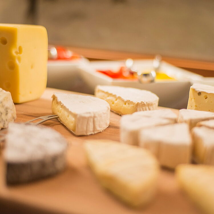 Cheese selection at the Hotel Im Weissen Rössl