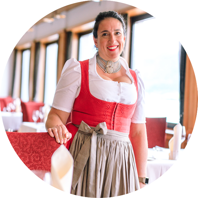 Gudrun Peter die Rösslwirtin und Gastgeberin im Weissen Rössl