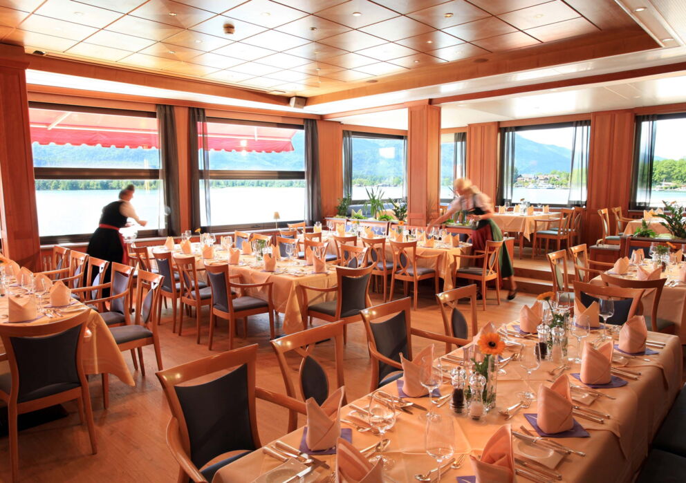 Esssaal im Weissen Rössl am Wolfgangsee