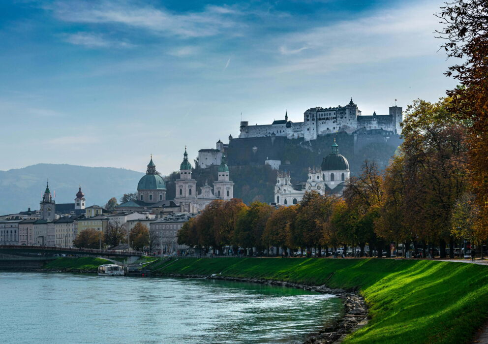 Stadt Salzburg im Sonnenschein