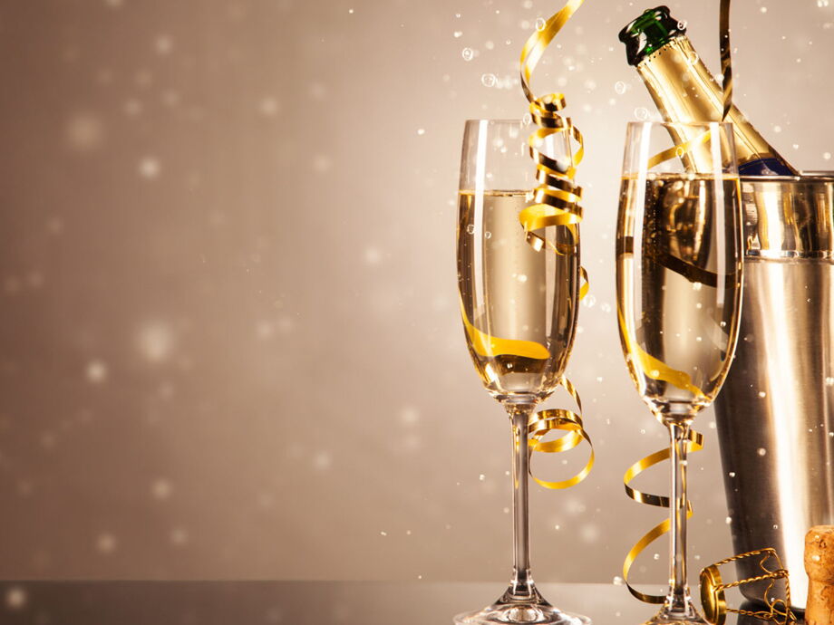 Gekühlter Silvester Sekt