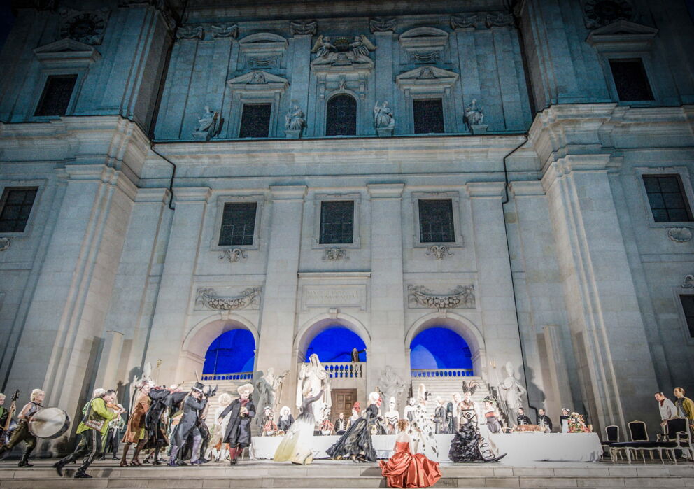 Salzburger Festspiele © Tourismus Salzburg GmbH/Jedermann am Domplatz in Salzburg: Tourismus Salzburg