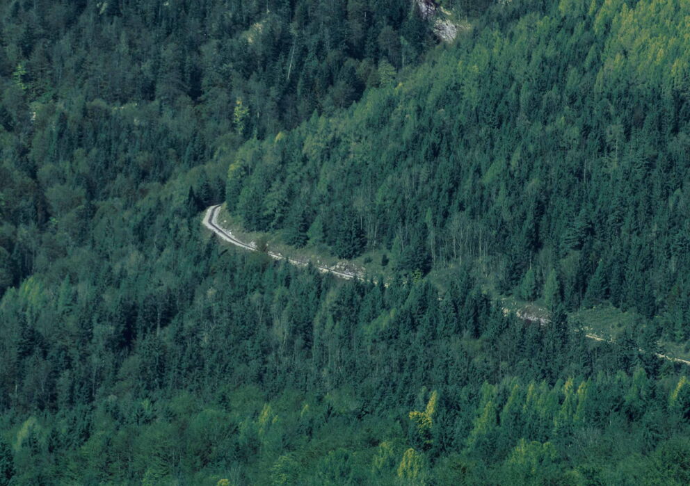 Strecke der Schafbergbahn am Schafberg im Salzkammergut